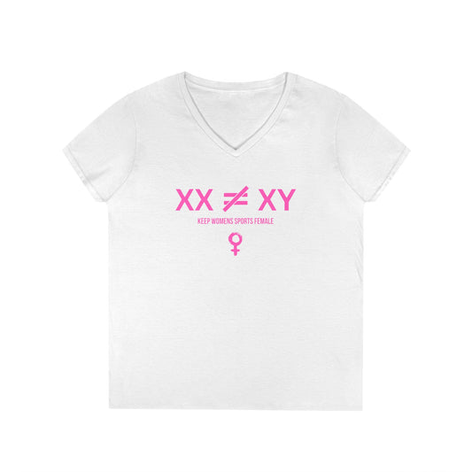 Keep Women's Sports Female V-Neck Soft-Style T-Shirt - Empowerment Tee for Active Women